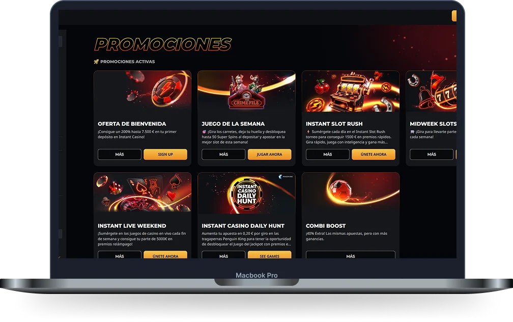 Promociones de casino Instant Win casino promociones con bonos y ofertas especiales